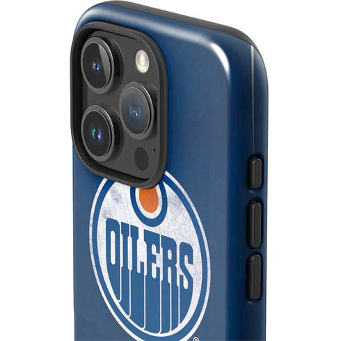 NHL Edmonton Oilers Distressed iPhone 16 Pro Max Impact Case